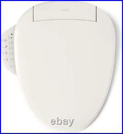 Kohler PureWash E590 Elongated Heated Bidet Toilet Seat With White Side Panel Kohler PureWash E590 Elongated Heated Bidet Toilet Seat With White Side Panel