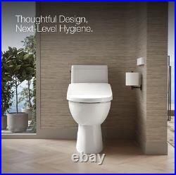 Kohler PureWash E880 Elongated Bidet Toilet Seat With Remote, Warm Water