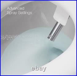 Kohler PureWash E880 Elongated Bidet Toilet Seat With Remote, Warm Water
