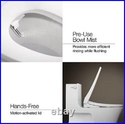 Kohler PureWash E880 Elongated Bidet Toilet Seat With Remote, Warm Water