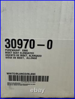 Kohler PureWash E880 Elongated Bidet Toilet Seat With Remote, Warm Water