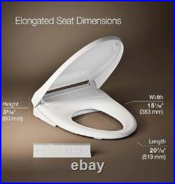 Kohler PureWash E930 Elongated Warm Bidet Heated Toilet Seat WithRemote K-28821-0 Kohler PureWash E930 Elongated Warm Bidet Heated Toilet Seat WithRemote K-28821-0