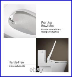 Kohler PureWash E930 Elongated Warm Bidet Heated Toilet Seat WithRemote K-28821-0 Kohler PureWash E930 Elongated Warm Bidet Heated Toilet Seat WithRemote K-28821-0