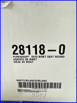 Kohler PureWash ROUND Bidet Toilet Seat withRemote 28118-0 E815 White New