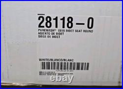Kohler Purewash Bidet Seat E815 Round, Heated, Electric, White Factory SEALED