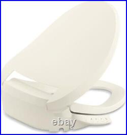 Kohler Purewash E525 Electric Heated Bidet Seat for Elongated Toilets in Biscuit