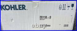 Kohler Purewash E815 Electric Bidet Seat for Round Toilet in White 28118-0
