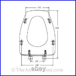 Kohler Rochelle Toilet Seat BLACK 1014072-7