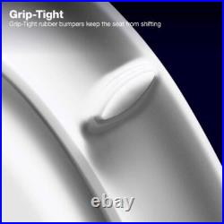 Kohler Round-Front Toilet Seat Plastic High-Rise Elevated Quiet-Close White Kohler Round-Front Toilet Seat Plastic High-Rise Elevated Quiet-Close White