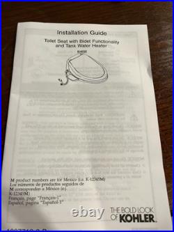 Kohler Toilet Seat with Bidet