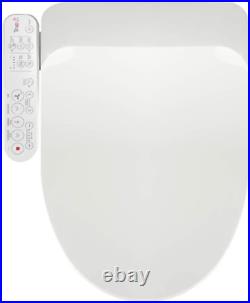Korea-Made Trevi Bidet Toilet Seat, Fits Elongated White Seat, Warm Air Dryer, R
