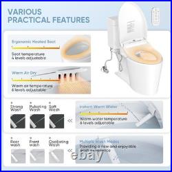 LEIVI Electric Bidet Toilet Seat with Wireless Remote and Side Panel, Multiple S LEIVI Electric Bidet Toilet Seat with Wireless Remote and Side Panel, Multiple S