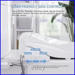 LEIVI Electric Bidet Toilet Seat with Wireless Remote and Side Panel, Multiple S