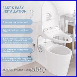 LEIVI Electric Bidet Toilet Seat with Wireless Remote and Side Panel, Multiple S