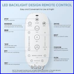 LEIVI Electric Bidet Toilet Seat with Wireless Remote and Side Panel, Multiple S