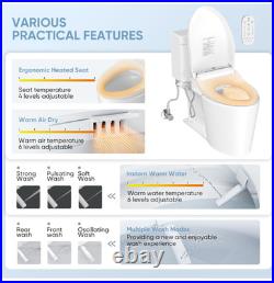 LEIVI Smart Bidet Toilet Seat With Wireless Remote Elongated B012-02 LEIVI Smart Bidet Toilet Seat With Wireless Remote Elongated B012-02