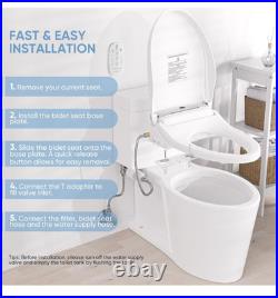 LEIVI Smart Bidet Toilet Seat With Wireless Remote Elongated B012-02 LEIVI Smart Bidet Toilet Seat With Wireless Remote Elongated B012-02