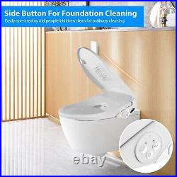 LONABR Smart Heated Bidet Toilet Electric Seat Antibacterial with Remote Control