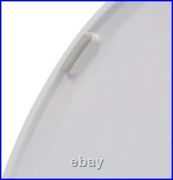 Led Night Light Lid Plastic White Heated Toilet Seat Elongated Closed Front