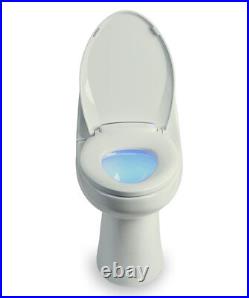 LumaWarm ELONGATED Heated Electric Warm Toilet Seat Nightlight BISCUIT OpenBox