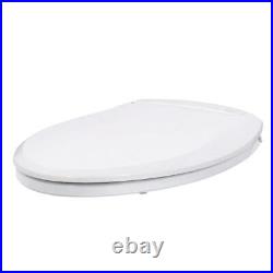 LumaWarm Heated Nightlight Elongated Closed Front Toilet Seat in White