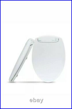 LumaWarm Heated Warm Toilet Seat Nightlight Round, White, Open Box
