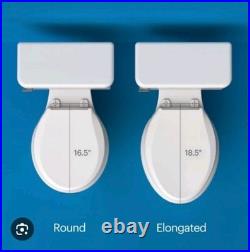 LumaWarm ROUND Heated Electric Warm Toilet Seat Nightlight White New