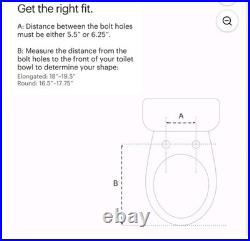 LumaWarm ROUND Heated Electric Warm Toilet Seat Nightlight White New