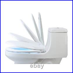 Lumawarm Heated Nightlight Elongated Toilet Seat White Brondell