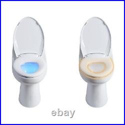 Lumawarm Heated Nightlight Elongated Toilet Seat White Brondell