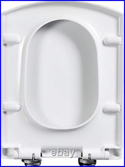 Luxury White Toilet Seat with Soft Close & Ergonomic Design for Ultimate Comfort Luxury White Toilet Seat with Soft Close & Ergonomic Design for Ultimate Comfort