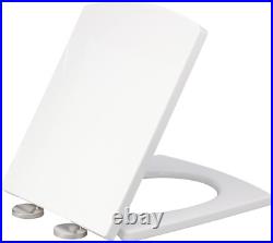 Luxury White Toilet Seat with Soft Close & Ergonomic Design for Ultimate Comfort Luxury White Toilet Seat with Soft Close & Ergonomic Design for Ultimate Comfort