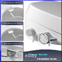 MEJE Smart Bidet Toilet Seat Elongated Electronic White Heated Seat Warm Air Dry