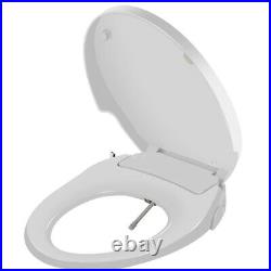 MERLO Elongated Bidet Toilet Seat Slim Model in White