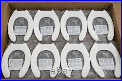 Mainline Elongated Plastic Open Front Toliet Seat White Lot of 10