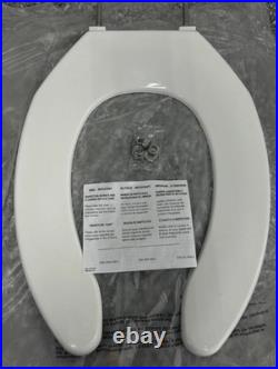 Mainline Elongated Plastic Open Front Toliet Seat White Lot of 10