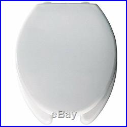 Medic-Aid 2' Lift Raised Open Front Plastic Toilet Seat and Cover, Elongated, Wh