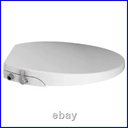 Modern Non-Electric Slow Close Bidet Seat for Elongated Toilets, White, Durable Modern Non-Electric Slow Close Bidet Seat for Elongated Toilets, White, Durable