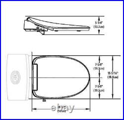 Moen 5 Series EB2000 Hands-Free Digital EBidet Toilet Seat Elongate White New