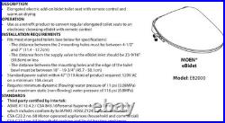 Moen EB2000 5-Series Hands-Free Digital Electronic Bidet Toilet Seat White NEW