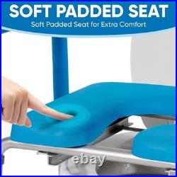 Multi-Functional Raised Toilet Seat with Arm Handles Fits All Toilets, 330 lb