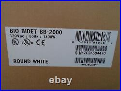 NEW Bio Bidet Bliss BB2000 Elongated White Smart Toilet Seat With Remote Control