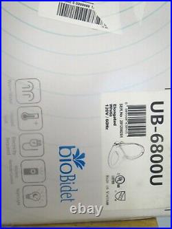 NEW OPEN BOX Smart bioBidet UB-6800U Luxury Bidet Toilet Seat Elongated White