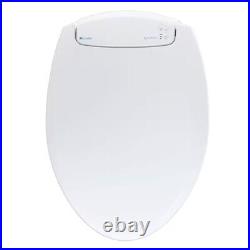 NIB LumaWarm ROUND Heated Electric Warm Toilet Seat Nightlight White