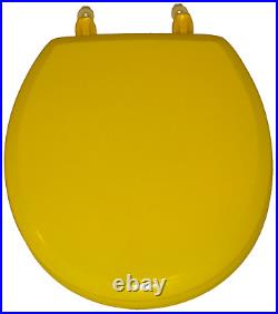 NOS VtG AMERICAN STANDARD Church Spectrum 510 Round Front Toilet Seat Sun Yellow