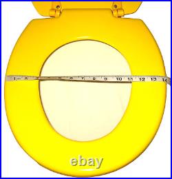 NOS VtG AMERICAN STANDARD Church Spectrum 510 Round Front Toilet Seat Sun Yellow