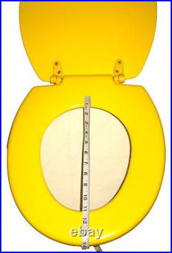 NOS VtG AMERICAN STANDARD Church Spectrum 510 Round Front Toilet Seat Sun Yellow