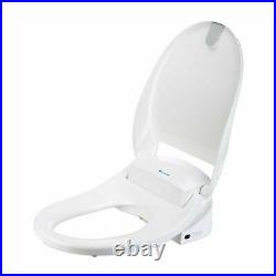 New Brondell Bidet Toilet Seat S300-RW Swash Round White Ergonomic With Remote