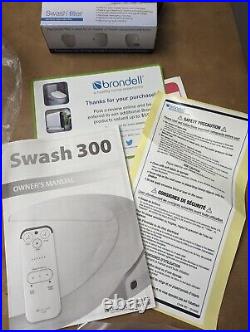 New Open Box Brondell Inc S300-EW Swash 300 Elongated Advanced Bidet Toilet Seat