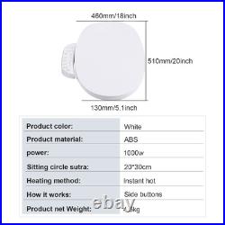New Smart Bidet Toilet Seat Elongated Heated and Dryer Nightlight Warm Water